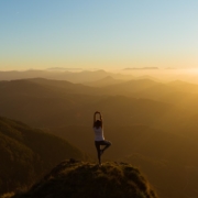 Yoga auf dem Berg
