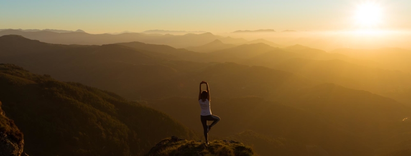 Yoga auf dem Berg