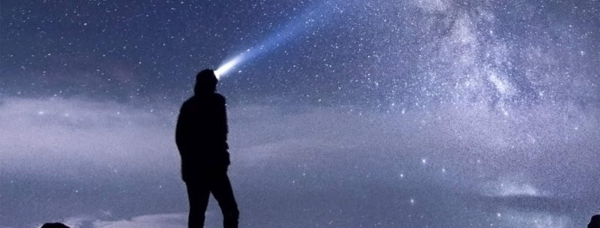 Sterne Dunkelheit Mensch leuchten