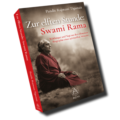Zur elften Stunde: Swami Rama - Weltbürger und Yogi aus dem Himalaya. Biographie eines spirituellen Meisters. (Pandit Rajmani Tigunait), AV025, limitierte Hardcover-Ausgabe, ISBN 9783964570253, Agni Verlag 2021.