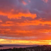 Sonnenuntergang intensiv Herzgefühl