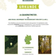 Zertifikat Die Wissenschaft vom Atem (2. Aufl.) - Patenschaft Waldakademie