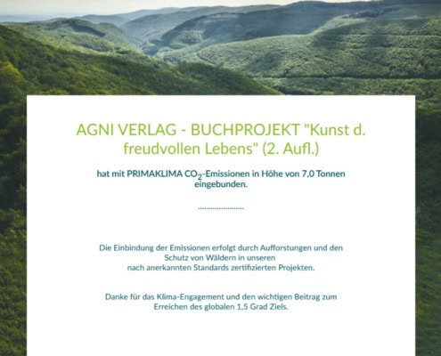 CO2-Zertifikat-Buch-Kunst-freudvollen-Lebens-2.-Aufl-Primaklima