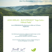 Agni Verlag - Buchprojekt 2025 Vibhuti Pada CO2urkunde