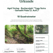 Patenschaftsurkunde Buch 2026 - Yoga Sutra Samadhi Pada 2. Aufl - WR-2026-2SFEUG78